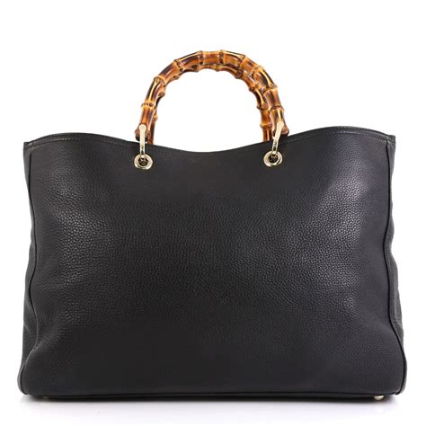 gucci bamboo shopper large